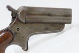 CHRISTIAN SHARPS Antique PEPPERBOX Model 4 .32 Rimfire Pistol c1860s 4-Shot Self Defense Pocket Gun - 14 of 14
