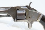 Antique CIVIL WAR SMITH & WESSON No. 1 Second Issue Spur Trigger REVOLVER Smith & Wesson ROLLIN WHITE “Bored Through Cylinder” Patent - 4 of 17