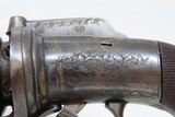 ENGRAVED Antique JAMES HARPER Transitional .44 Caliber PERCUSSION Revolver
Double Action PEPPERBOX to REVOLVER Transitional Firearm! - 6 of 17