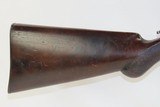Antique FALLING BLOCK Rifle HOPKINS & ALLEN .32 WCF H&A Single Shot Falling Block, Octagonal Barrel & Tang Peep Sight - 17 of 21
