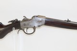 Antique FALLING BLOCK Rifle HOPKINS & ALLEN .32 WCF H&A Single Shot Falling Block, Octagonal Barrel & Tang Peep Sight - 18 of 21