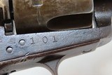 “101” Marked SAA Antique COLT ARTILLERY US SINGLE ACTION ARMY .45 Revolver Wild West 6-Shooter in .45 Colt - 15 of 19