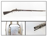 SCARCE Antique US HARPERS FERRY M1819 Hall Breech Loading CONVERSION Rifle 1831 Flintlock Converted to Percussion for Civil War - 1 of 18