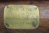 WAGON BOX FIGHT Plaque on Antique PERKINS Percussion Shotgun 1867 Wyoming Red Cloud’s Band Versus the US Army Fort Kearny - 6 of 19