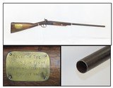 WAGON BOX FIGHT Plaque on Antique PERKINS Percussion Shotgun 1867 Wyoming Red Cloud’s Band Versus the US Army Fort Kearny - 1 of 19
