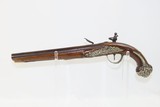 ORNATE Antique MEDITERANEAN Flintlock Pistol Naval PIRATE Military Sidearm Early 19th Century Pistol with JOSEPH MANTON Lock - 14 of 18