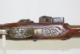 ORNATE Antique MEDITERANEAN Flintlock Pistol Naval PIRATE Military Sidearm Early 19th Century Pistol with JOSEPH MANTON Lock - 9 of 18