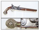 ORNATE Antique MEDITERANEAN Flintlock Pistol Naval PIRATE Military Sidearm Early 19th Century Pistol with JOSEPH MANTON Lock - 1 of 18