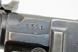 1915 ARTILLERY LUGER DWM Model 1914 Pistol Stock & Holster Rig WORLD WAR I Scarce 8-Inch Barreled Pistol w Detachable Shoulder Stock! - 12 of 25