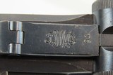 1915 ARTILLERY LUGER DWM Model 1914 Pistol Stock & Holster Rig WORLD WAR I Scarce 8-Inch Barreled Pistol w Detachable Shoulder Stock! - 15 of 25