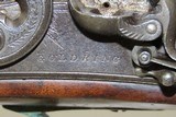 GOLDRING FLINTLOCK Martial Pistol Engraved Antique .65 Caliber Birmingham Full Size Flintlock in a Martial Caliber! - 6 of 17