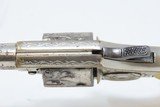 ENGRAVED, IVORIES, LETTERED Antique COLT NEW LINE .22 Rimfire POCKET Revolver HARTLEY & GRAHAM Shipped and ENGRAVED! - 8 of 17