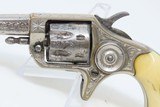 ENGRAVED, IVORIES, LETTERED Antique COLT NEW LINE .22 Rimfire POCKET Revolver HARTLEY & GRAHAM Shipped and ENGRAVED! - 5 of 17