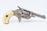 ENGRAVED, IVORIES, LETTERED Antique COLT NEW LINE .22 Rimfire POCKET Revolver HARTLEY & GRAHAM Shipped and ENGRAVED! - 14 of 17