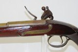 BRASS BARRELED .58 Cal FLINTLOCK Pistol with Antique RAMSAY SUTHERLAND Lock Large Pistol with British Musket Lock! - 16 of 18