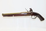 BRASS BARRELED .58 Cal FLINTLOCK Pistol with Antique RAMSAY SUTHERLAND Lock Large Pistol with British Musket Lock! - 14 of 18