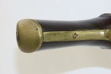 BRASS BARRELED .58 Cal FLINTLOCK Pistol with Antique RAMSAY SUTHERLAND Lock Large Pistol with British Musket Lock! - 8 of 18