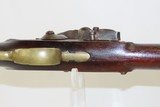 BRASS BARRELED .58 Cal FLINTLOCK Pistol with Antique RAMSAY SUTHERLAND Lock Large Pistol with British Musket Lock! - 9 of 18