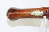 ENGRAVED and INLAID Antique CONTINENTAL EUROPEAN Flintlock Holster PISTOL Early 1800s Full Size FLINTLOCK Pistol! - 9 of 16