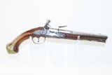 ENGRAVED and INLAID Antique CONTINENTAL EUROPEAN Flintlock Holster PISTOL Early 1800s Full Size FLINTLOCK Pistol! - 2 of 16