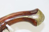 ENGRAVED and INLAID Antique CONTINENTAL EUROPEAN Flintlock Holster PISTOL Early 1800s Full Size FLINTLOCK Pistol! - 13 of 16