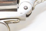 .44-40 WCF TOP BREAK Double Action REVOLVER European Antique Nickel & Bone Late 19th Century Belgian Revolver with BONE GRIPS! - 17 of 21