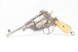 .44-40 WCF TOP BREAK Double Action REVOLVER European Antique Nickel & Bone Late 19th Century Belgian Revolver with BONE GRIPS! - 2 of 21