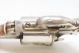 .44-40 WCF TOP BREAK Double Action REVOLVER European Antique Nickel & Bone Late 19th Century Belgian Revolver with BONE GRIPS! - 14 of 21