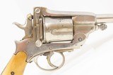 .44-40 WCF TOP BREAK Double Action REVOLVER European Antique Nickel & Bone Late 19th Century Belgian Revolver with BONE GRIPS! - 20 of 21