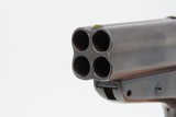 Antique CIVIL WAR Era SHARPS Model 4 .32 Caliber Rimfire PEPPERBOX Revolver 4 Shot Self Defense Pocket Gun - 7 of 13