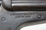 Antique CIVIL WAR Era SHARPS Model 4 .32 Caliber Rimfire PEPPERBOX Revolver 4 Shot Self Defense Pocket Gun - 10 of 13
