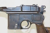 German MAUSER C96 Broomhandle Pistol PRE-WWII Chambered in 7.63x25mm C&RWith HARDWOOD HOLSTER / SHOULDER STOCK - 6 of 23