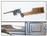 German MAUSER C96 Broomhandle Pistol PRE-WWII Chambered in 7.63x25mm C&RWith HARDWOOD HOLSTER / SHOULDER STOCK - 1 of 23