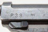 WORLD WAR II Nazi German SPREEWERKE cyq Code P.38 Pistol Bringback WW2 C&R British Proofed, Likely Brit Bringback - 19 of 23