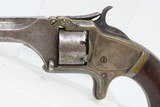 NEAT PERIOD HOLSTERED SMITH & WESSON No. 1 Second Issue REVOLVER Antique Small 7-Shot .22 Rimfire Revolver! - 7 of 20