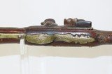 ORNATE Antique MEDITERANEAN SEA Flintlock FIGHTING Pistol Brass Hardware CARVED Late-18th / Early 19th Century Pistol - 6 of 15