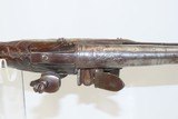 ORNATE Antique MEDITERANEAN SEA Flintlock FIGHTING Pistol Brass Hardware CARVED Late-18th / Early 19th Century Pistol - 9 of 15