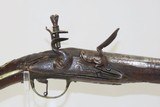 ORNATE Antique MEDITERANEAN SEA Flintlock FIGHTING Pistol Brass Hardware CARVED Late-18th / Early 19th Century Pistol - 4 of 15