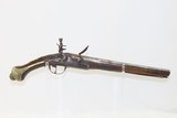 ORNATE Antique MEDITERANEAN SEA Flintlock FIGHTING Pistol Brass Hardware CARVED Late-18th / Early 19th Century Pistol - 2 of 15