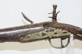ORNATE Antique MEDITERANEAN SEA Flintlock FIGHTING Pistol Brass Hardware CARVED Late-18th / Early 19th Century Pistol - 13 of 15