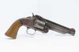 CUT DOWN 5 3/8” Antique SMITH & WESSON No. 3 AMERICAN 1st Model Revolver Single Action .44 S&W AMERICAN! - 15 of 18