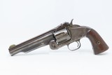 CUT DOWN 5 3/8” Antique SMITH & WESSON No. 3 AMERICAN 1st Model Revolver Single Action .44 S&W AMERICAN! - 2 of 18
