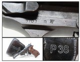 WORLD WAR II Walther P.38 GERMAN MILITARY 9mm Semi-Automatic Pistol C&R Third Reich Pistol with “bdr/43” STAMPED HOLSTER! - 1 of 21