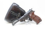WORLD WAR II Walther P.38 GERMAN MILITARY 9mm Semi-Automatic Pistol C&R Third Reich Pistol with “bdr/43” STAMPED HOLSTER! - 2 of 21
