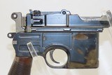 VON LENGERKE & DETMOLD Mauser C96 Broomhandle Pistol 7.63x25 SHOULDER STOCK Retailer Marked German Broomhandle! - 24 of 25