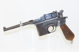 German MAUSER C96 Broomhandle Pistol 7.63x25mm Auto World War I Era C&R
With WOOD HOLSTER / SHOULDER STOCK! - 8 of 25
