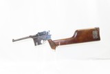 German MAUSER C96 Broomhandle Pistol 7.63x25mm Auto World War I Era C&R
With WOOD HOLSTER / SHOULDER STOCK! - 3 of 25