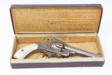 Scroll ENGRAVED, SILVER/GOLD Finish SMITH & WESSON .32 S&W Top Break C&R NEW YORK Engraved, PEARL GRIPS, and CORRECT FACTORY BOX! - 23 of 23