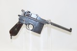 MAUSER C96 Broomhandle Pistol-Carbine 7.63x25mm BRIT PROOFED Holster-Stock
Versatile & Handy Pistol-Carbine Combination! - 25 of 25