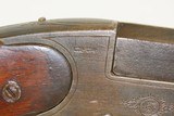 Engraved A. GERMANN MEISSEN SINGLE SHOT STALKING Rifle 6.4mm .25 Cal. C&R Octagonal Barrel, Double Set Triggers - 14 of 20